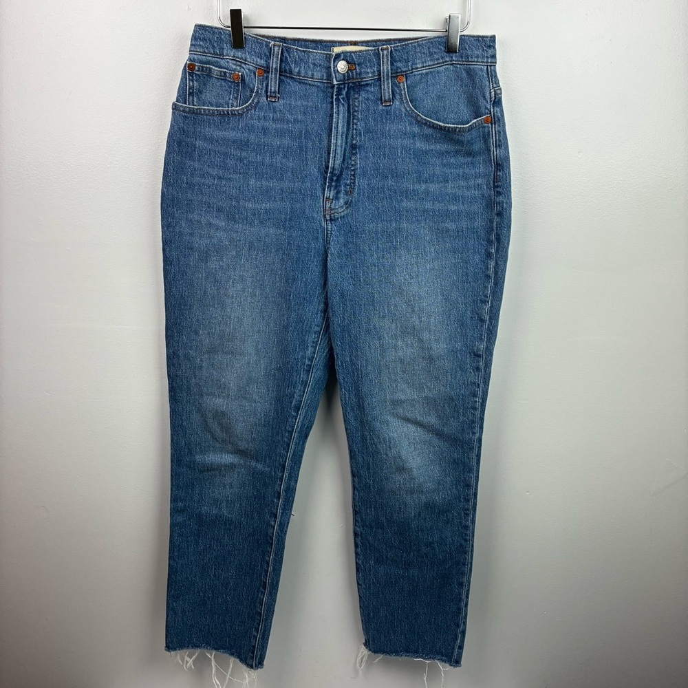 Madewell Perfect Vintage Blue Straight-Leg Jeans